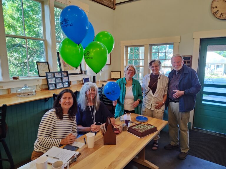 Peacham Cafe Celebrates Becoming NEK Broadband’s 500th Customer