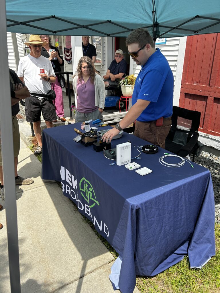 Groton Hub Opening Fiber Splicing Demo